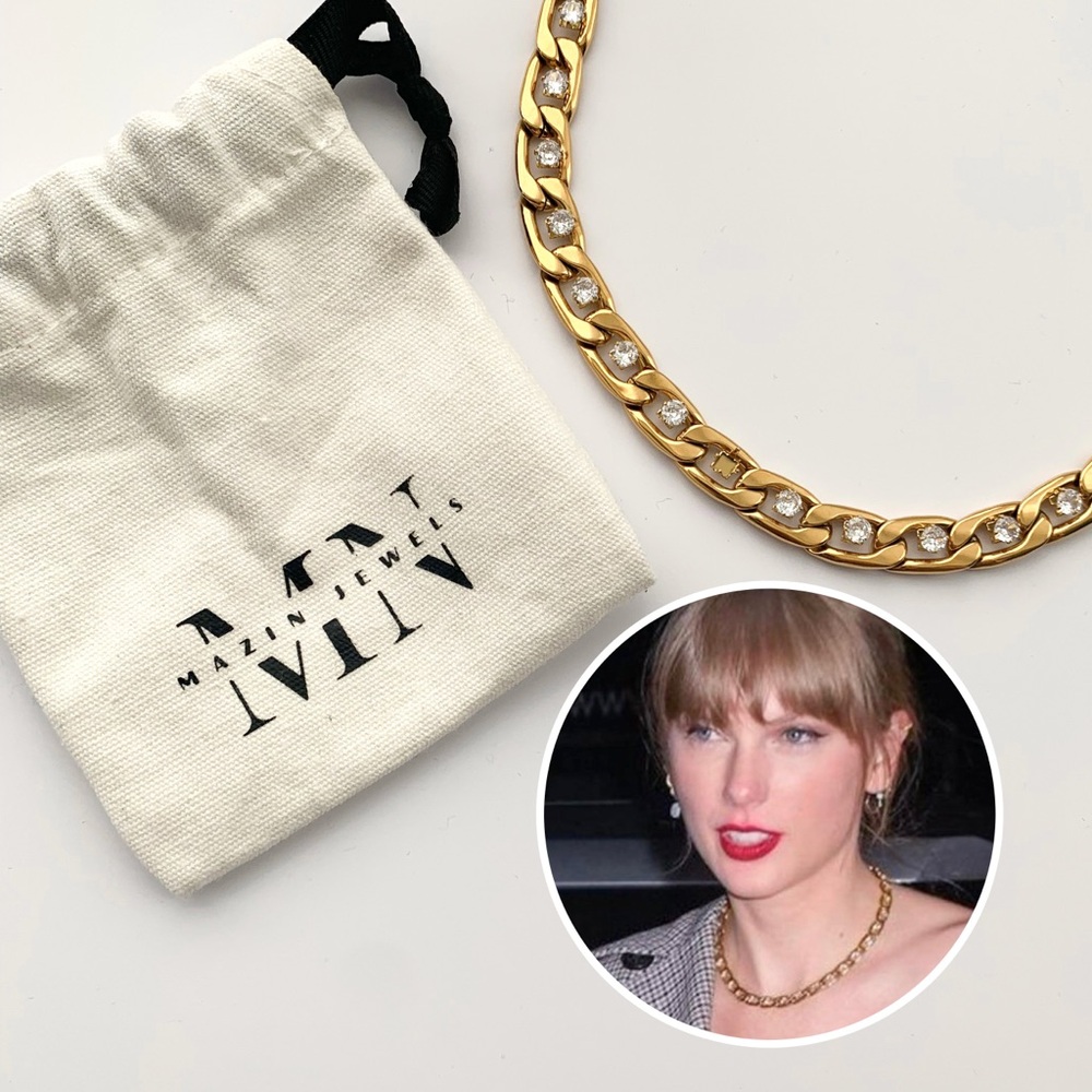 Mazin Jewels Chain Link Necklace